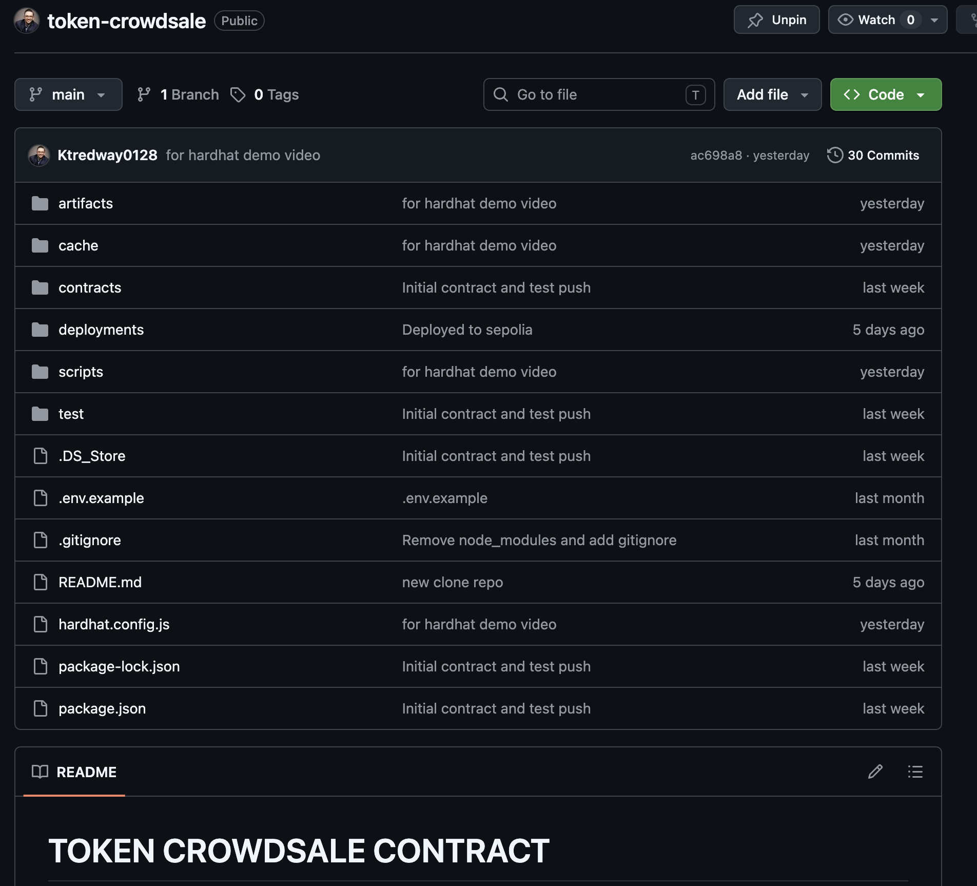 ERC-20 Token Crowdsale